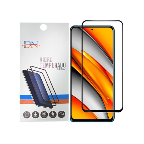 DN FULL GLUE GLASS PROTECTOR FOR XIAOMI POCO F3 BLACK